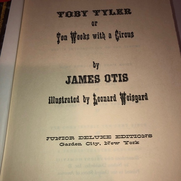 Toby Tyler by James Otis- a boy runs away to the circus - Picture 7 of 9